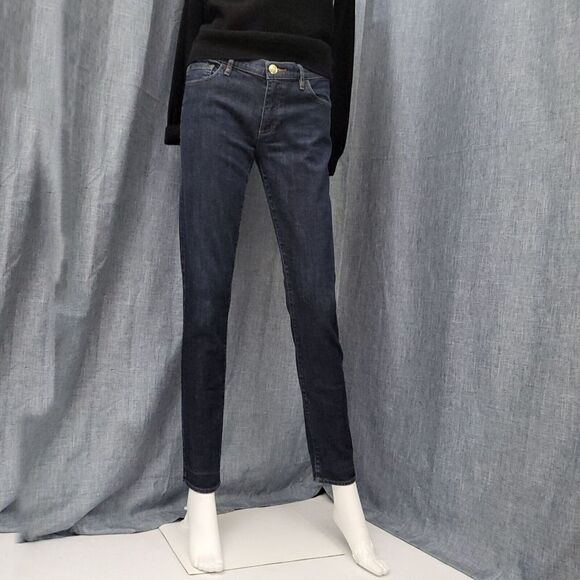 Juicy Couture Med-Dark Wash Skinny Jeans Women’s Size 29 Stretch - Picture 1 of 8